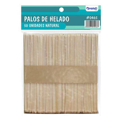 Palos de helado 50 unidades natural