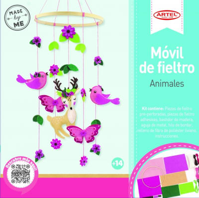 Artel Móvil de fieltro Animales1