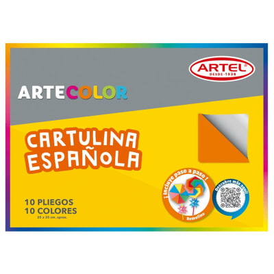 Artel Artecolor - Estuche cartulina española 10 pliegos, 10 colores1