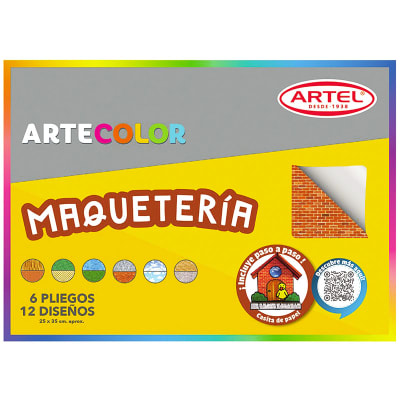 Artel Artecolor - Maquetería 12 pliegos, 6 diseños1