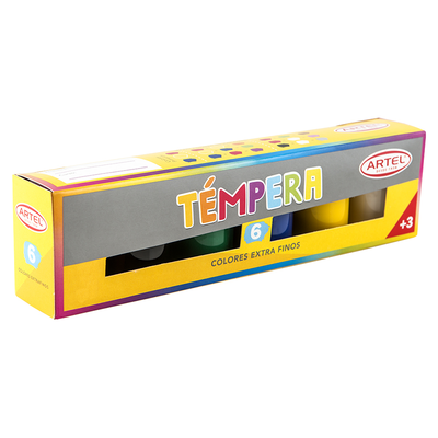 Artel Témpera 6 colores, 15 ml1