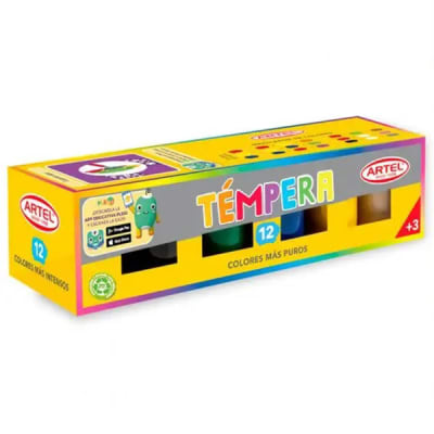 Artel Témpera 12 colores, 15 ml
