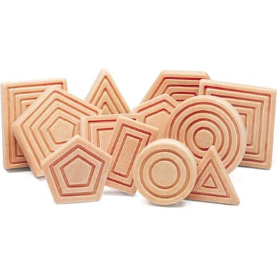 12 Piedras sensoriales formas y tamaños