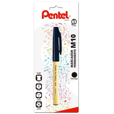Pentel Marcador permanente M10 negro1