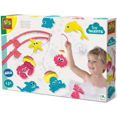 Juego de baño pescar en el agua