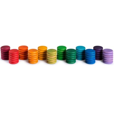 Set 72 monedas, 12 colores