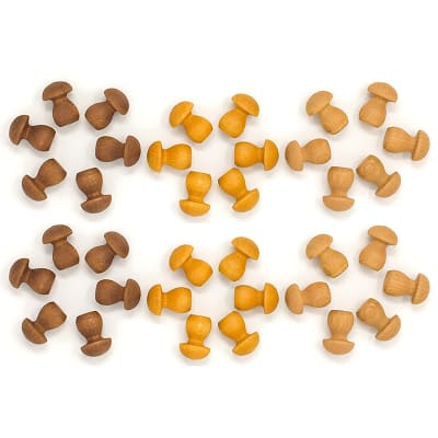 Mandala setas marrones 36 piezas