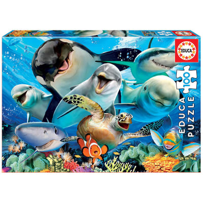 Puzle 100pz Selfie bajo el agua 40x28cm