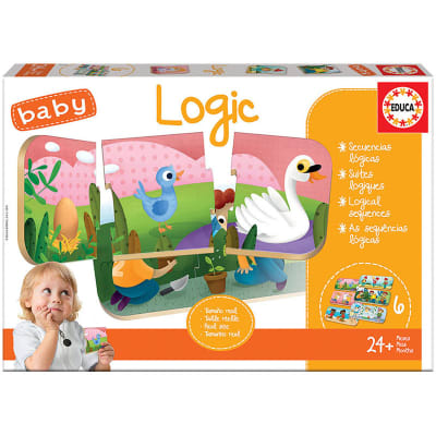 Baby logic Secuencias lógicas, 6 puzles de 3 piezas