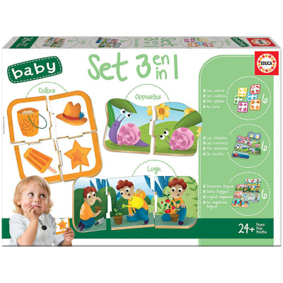 Baby juego educativo 3 en 1, colores - opuestos - secuencias lógicas1
