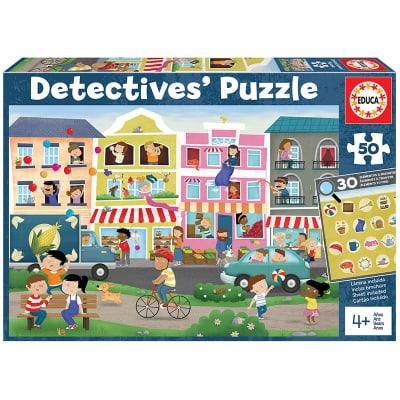 Puzle detective 50pz Ciudad 40x28cm