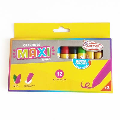 Artel Crayones maxi jumbo 12 colores1