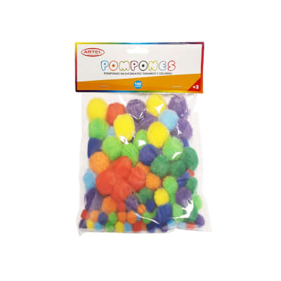 Artel Set 100 pompones colores II surtidos1