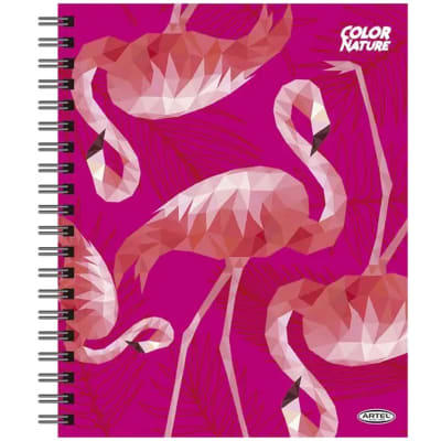 Artel Cuaderno univ. 100 hojas cuadriculadas 7mm, flamenco - producto de vitrina1