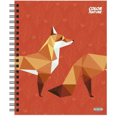 Artel Cuaderno univ. 100 hojas cuadriculadas 7mm, zorro - producto de vitrina1