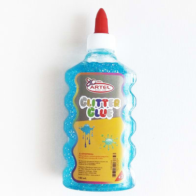Artel Cola Glitter glue 185ml azul1