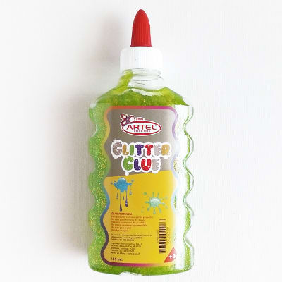 Artel Cola Glitter glue 185ml verde1