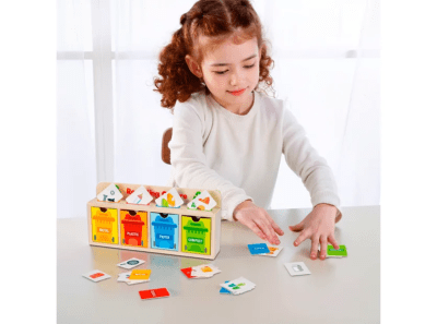 Juego Reciclaje y Clasificación en Madera