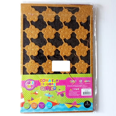 Goma eva figuras glitter 5 láminas1