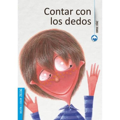 Delfín de color (azul) - Contar con los dedos1