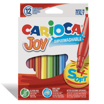 Plumones Joy 12 colores punta fina1