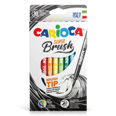 Plumones Super Brush 10 colores