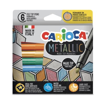 Plumones 6 colores Maxi Metallic1