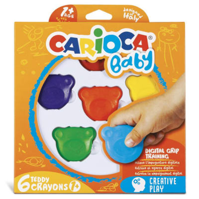 Crayones Teddy Baby ergo 6 colores1