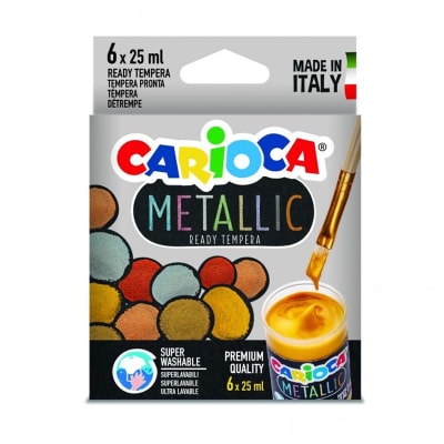 Témpera Metallic 6 colores 25ml1