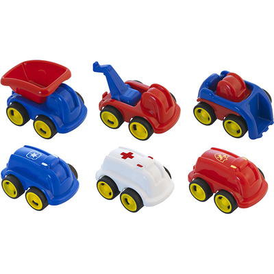 6 Vehículos de construcción y rescate 12cm