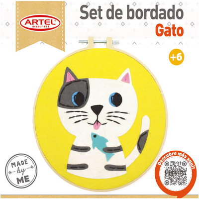 Artel Set de bordado Gato1