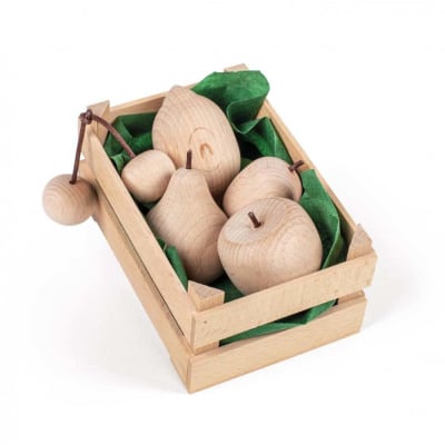 Surtido de frutas madera natural 6pz, formato pequeño1