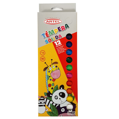Artel Témpera sólida 12 colores 10gr
