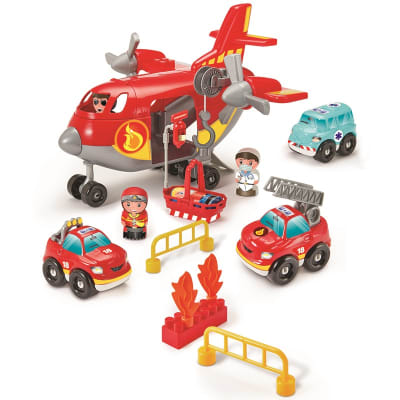 Abrick - Avión y vehículos de rescate1