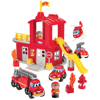 Abrick - Estación de bomberos con accesorios 14pz1