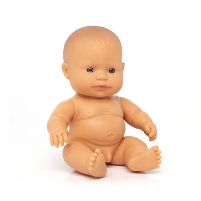 Baby caucásico niño 21cm, sin ropa1