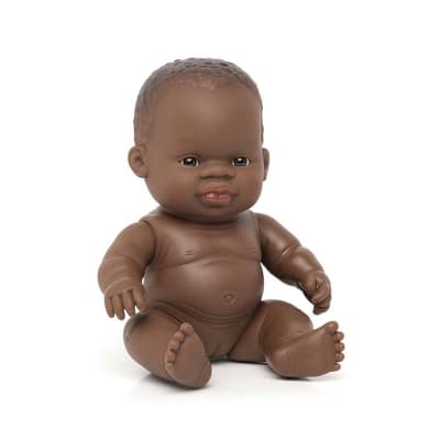 Baby africana niña 21cm, sin ropa1