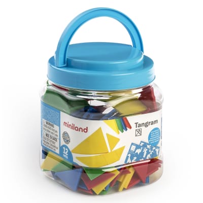 Set de 12 tangramas plásticos 84pz1