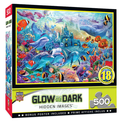 Puzzle 500pz Glow in the Dark - Castillo en el océano1