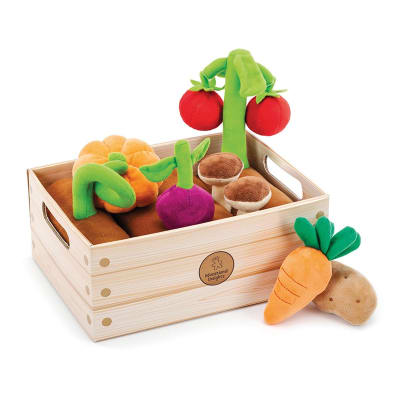 Verduras del huerto en tela plush1