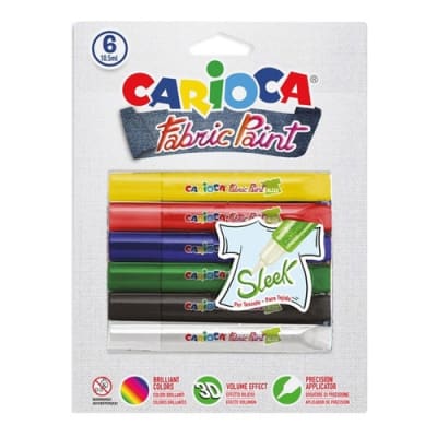 Pintura para tela 6 colores 10,5 ml1