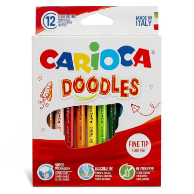 Marcadores punta fina Doodles 12 colores1