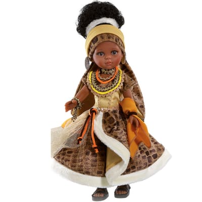 Las amigas - Nora con traje de princesa africana 32cm1