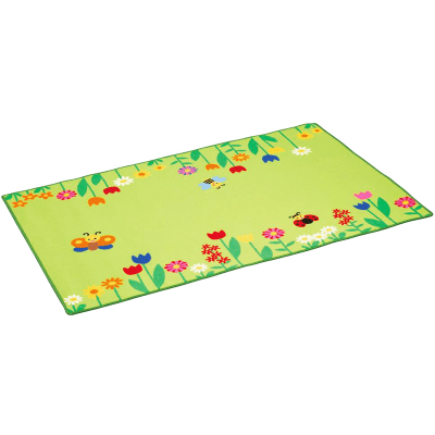 Alfombra rectangular flores 100x150cm