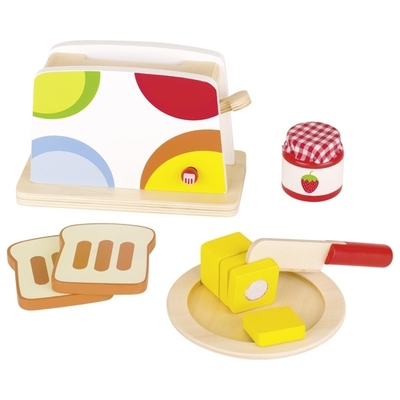Juego tostador de madera 10pz1