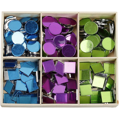 Caja organizadora piezas de mosaico manualidades, 300 u.