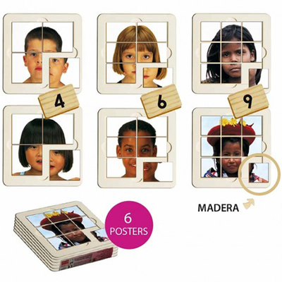 Puzzle foto niños del mundo, set de 61