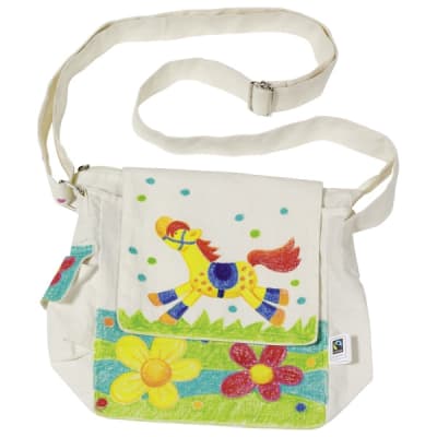 Bolso en bandolera para pintar, Fair trade