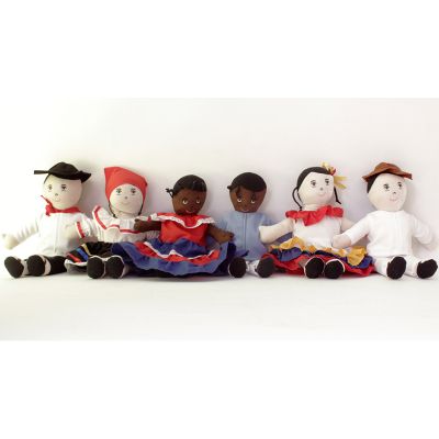 Set 6 muñecos interculturales en bolsa1