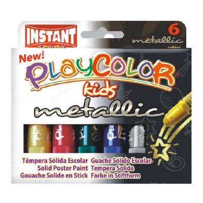 Témpera sólida metalizada 6 colores1